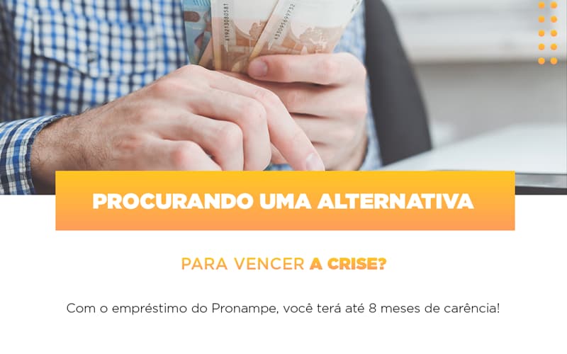 Procurando Uma Alternativa Para Vencer A Crise? Com O Empréstimo Do Pronampe, Você Terá Até 8 Meses De Carência! - EIFFEL ORGANIZACAO CONTABIL